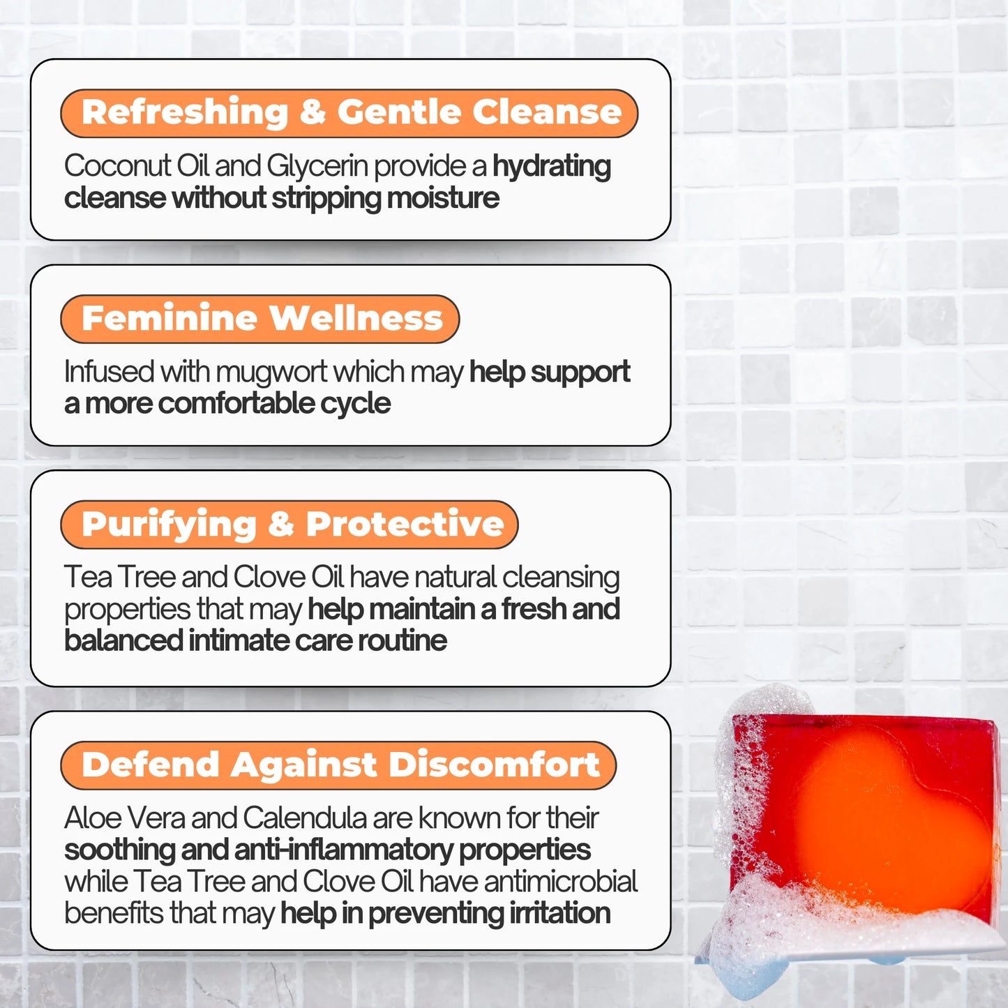Refresh Bar & Restore Feminine Oil Combo - Yoni Bar & Yoni Oil
