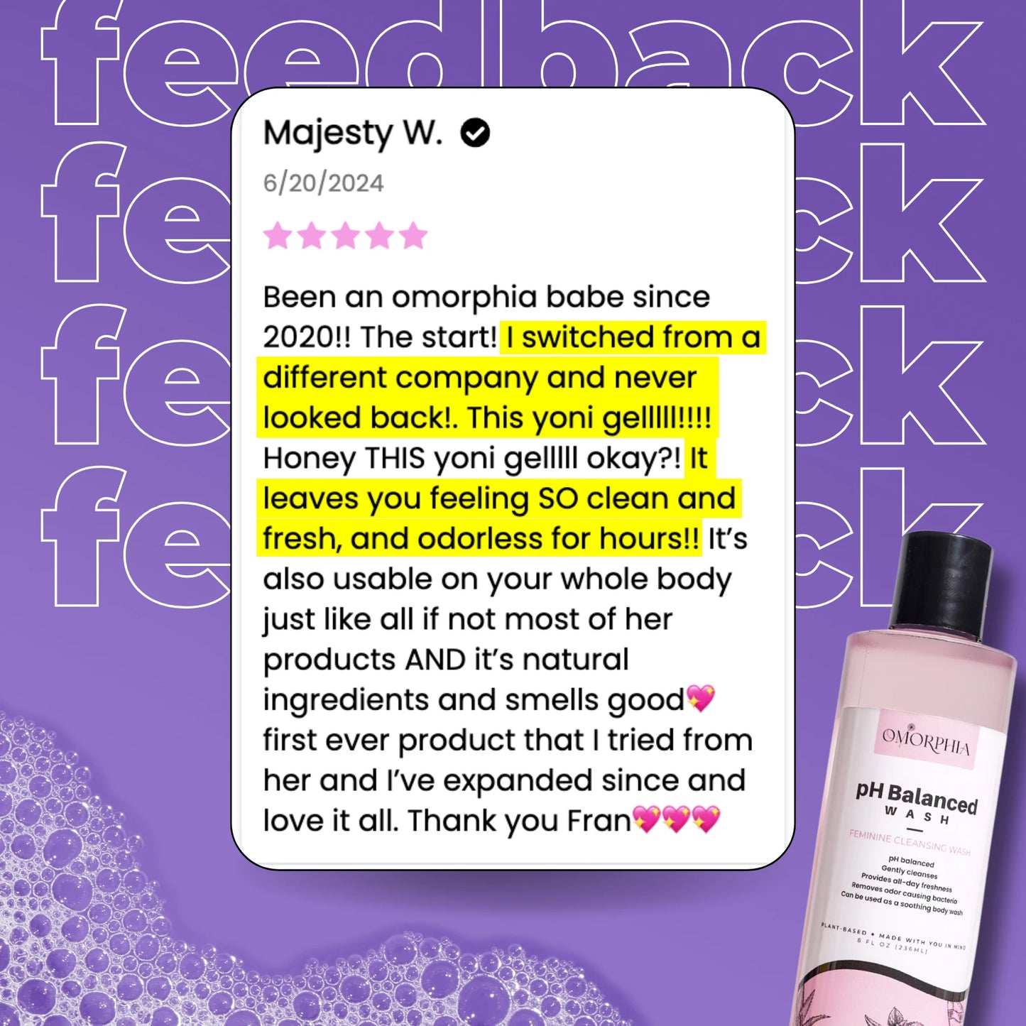 pH Balanced Wash - Yoni Wash