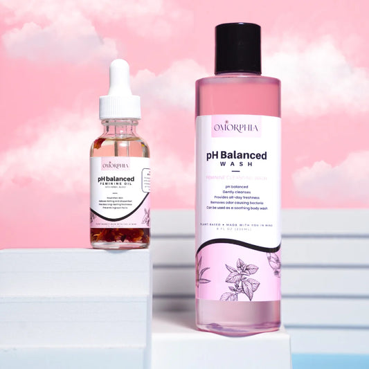 pH Balanced Wash & Restore Feminine Oil Combo - Yoni Wash + Yoni Oil
