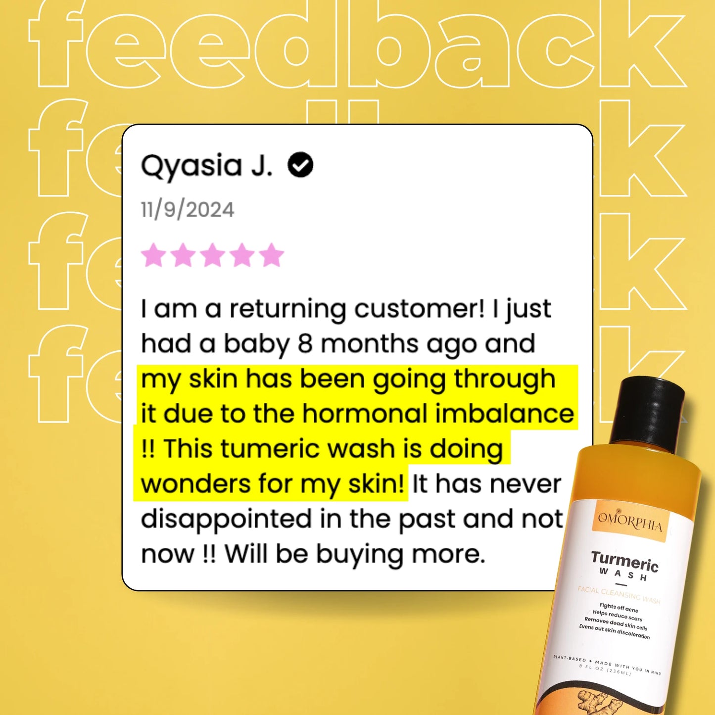 Turmeric Wash - Brightening & Soothing Cleanser