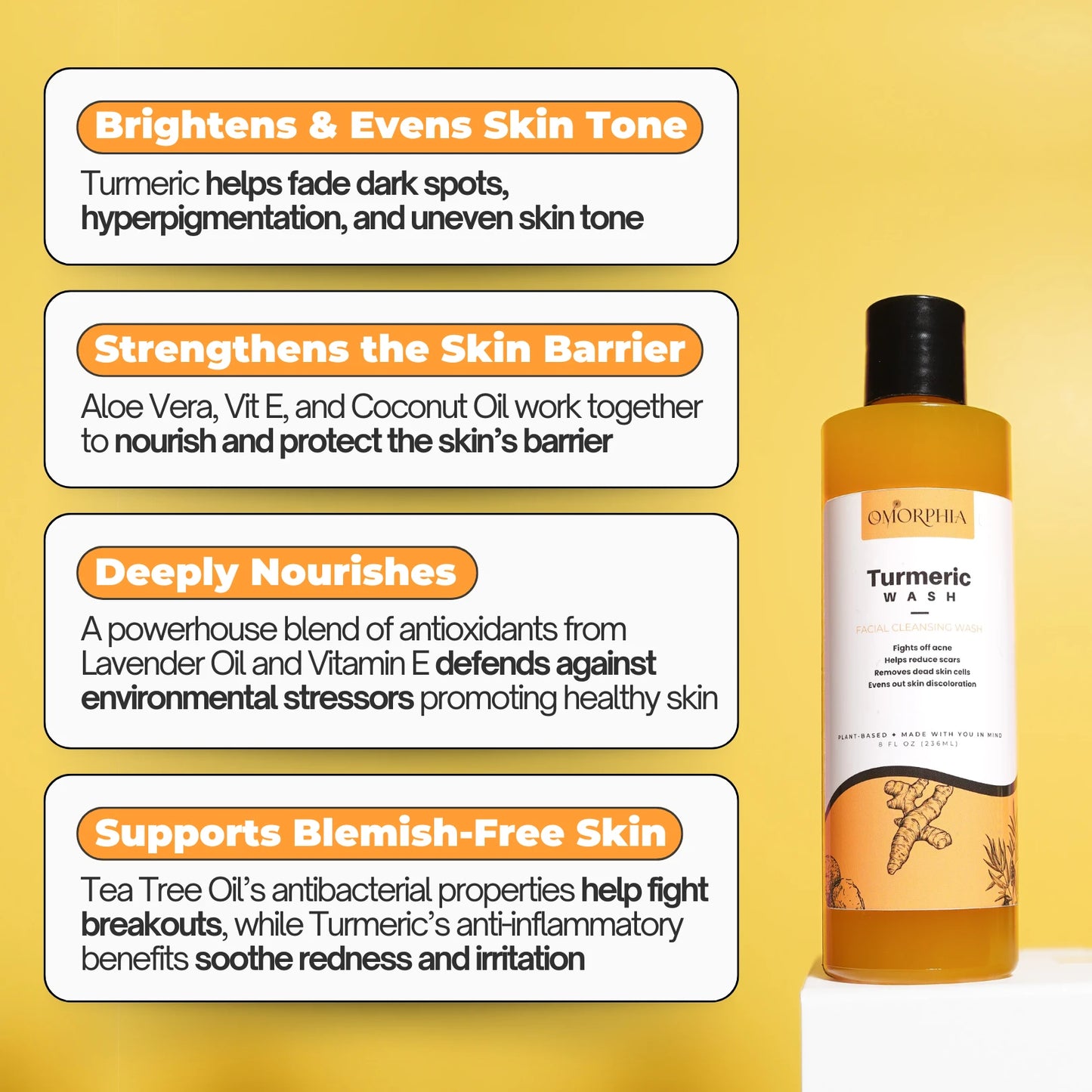 Turmeric Wash - Brightening & Soothing Cleanser