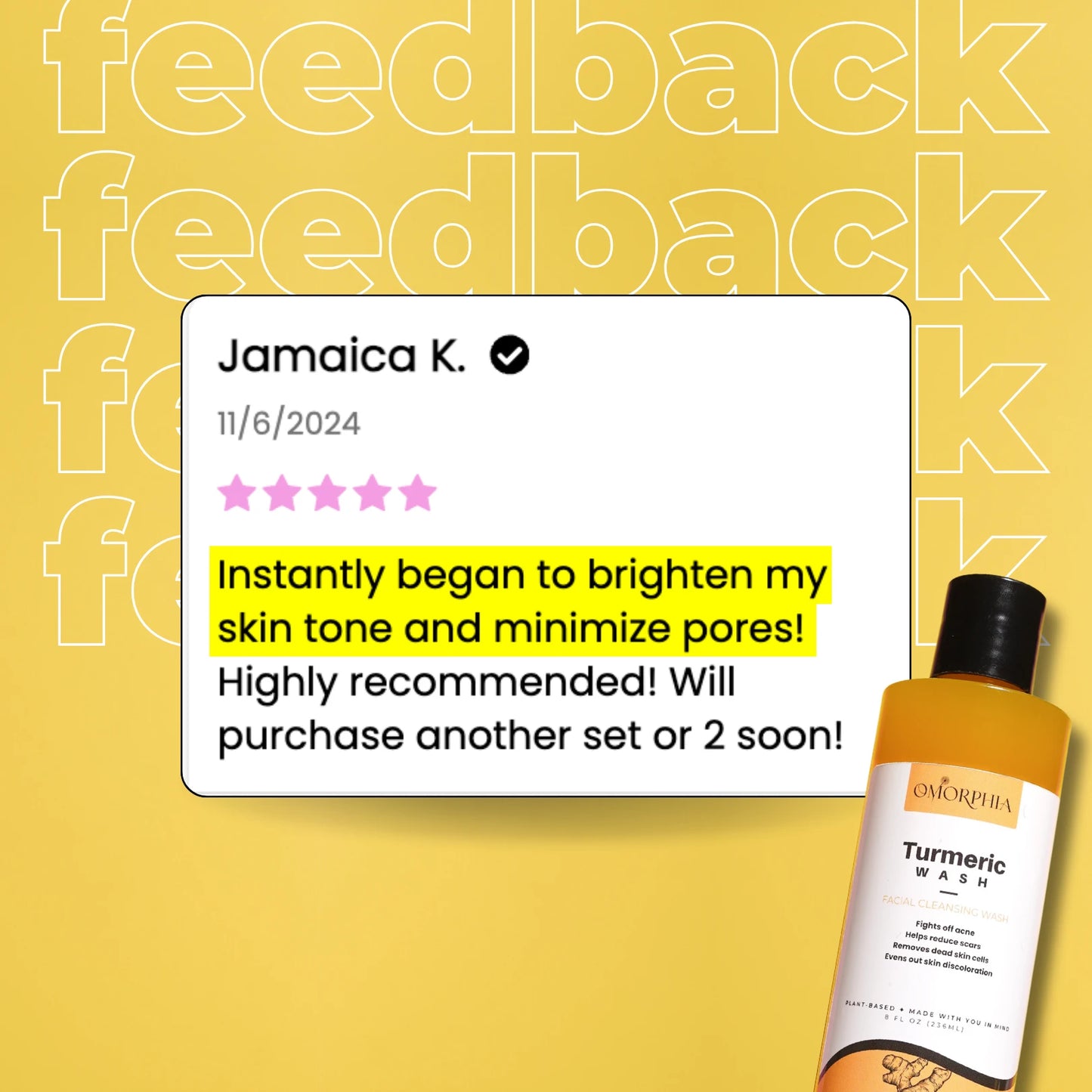 Turmeric Wash - Brightening & Soothing Cleanser